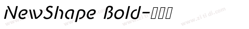 NewShape Bold字体转换